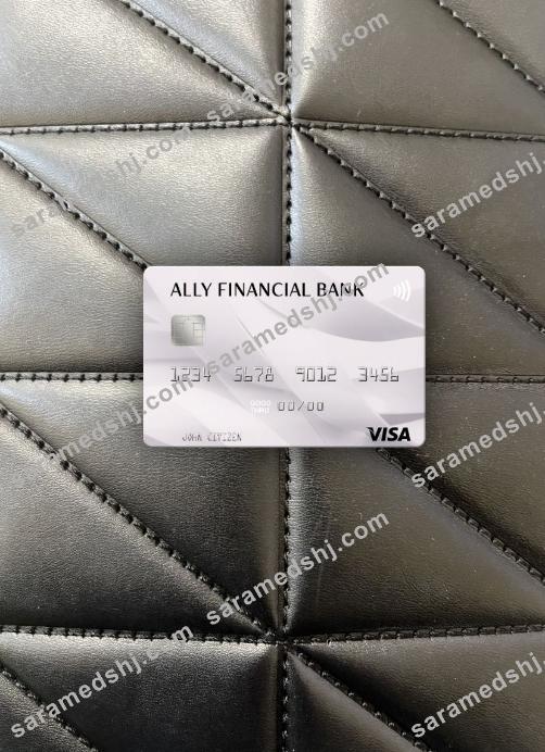 USA Ally Financial Bank visa card photolook front